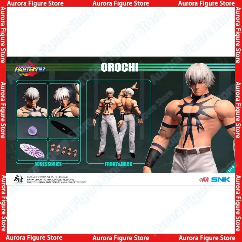 In Stock TunShi Studio TS-015 1/12 SHF The King of Fighters'97 Orochi Iori Yagami Anime Action Figures Toys Models PVC Gift
