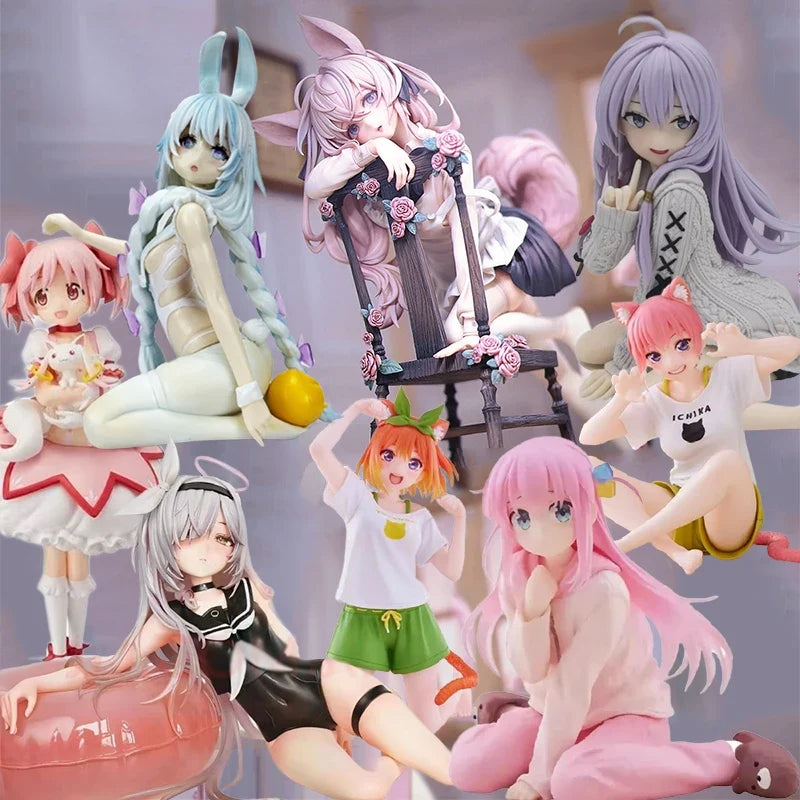 Anime DeadPrinc Figurine GK Rabbit Flova Action Figure Yotsuba Nakano Ichika Statue Azur Lane MNF Le Malin Figure Bunny Doll Toy