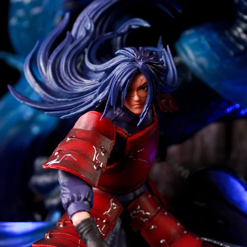 Naruto 36cm Anime Figures Naruto Uchiha Madara Figure Susanu PVC Illuminated Statue Collection Model Gk Figurine Toy Gifts
