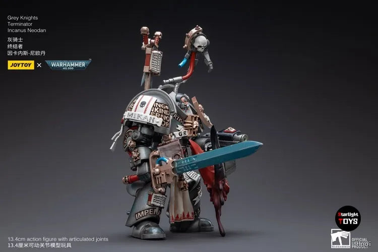 JOYTOY 1/18 Action Figure Warhammer 40K Grey Knights Terminator Incanus Neodan Model Toy Gift