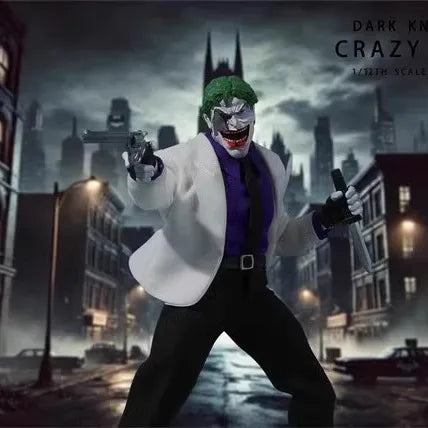 Joy Man Toys Crazy Criminal Action Figure - 1/12 Scale Collectible Dark Knight Returns Robot Toy for Kids Birthday Gift