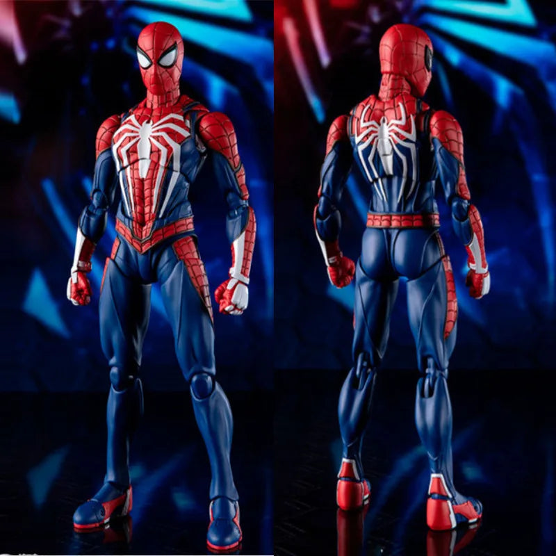 Avengers SHF Spider Man Upgrade Suit PS4 Game Edition SpiderMan PVC Action Figure Collectable Model Toy Doll Gift