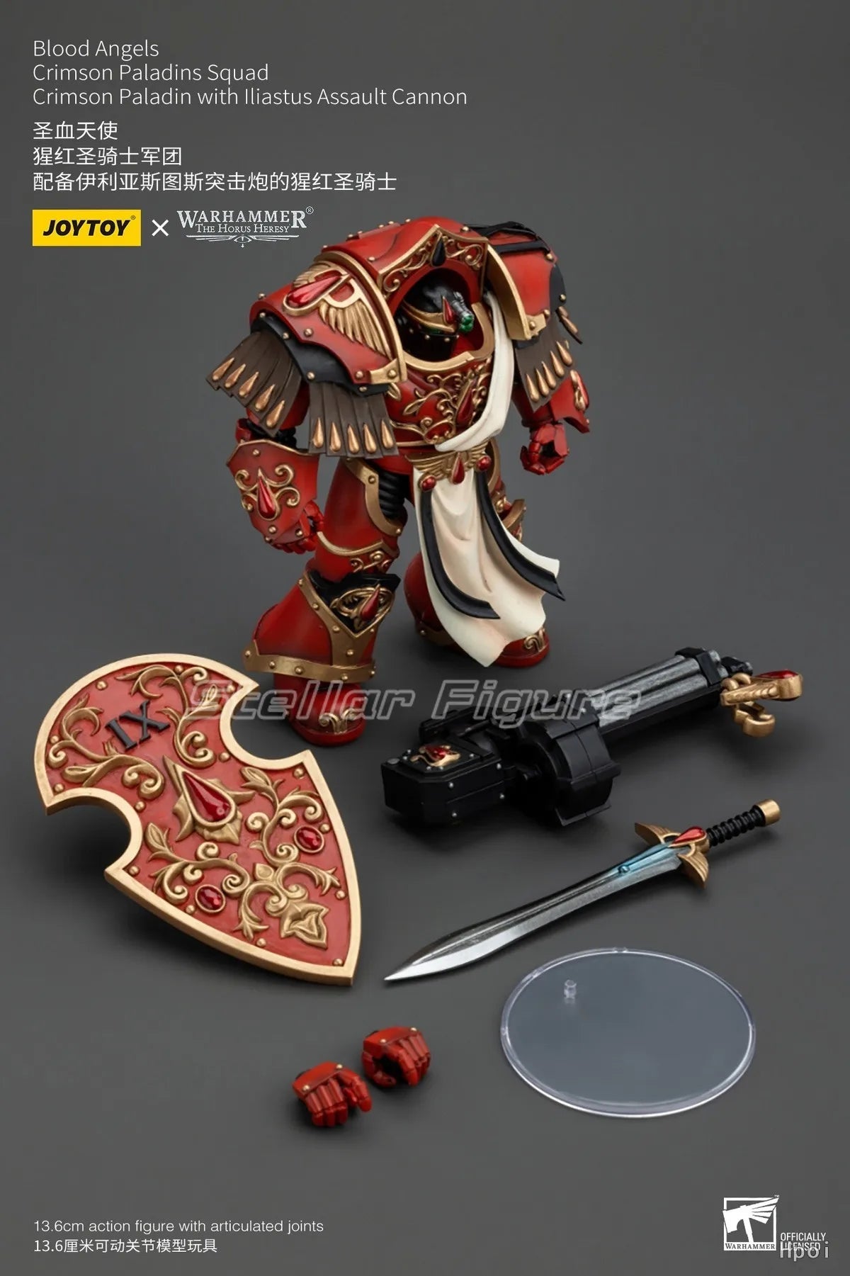 【SF】JOYTOY 1/18 Action Figure Warhammer 40K  Blood Angels Crimson Paladins Squad  Prime Model Toy Gift