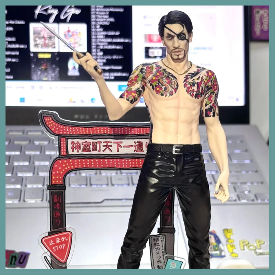 In-Stock 17cm Yakuza Series Goro Majima Anime Action Figure (PVC Material) - Collectible Model Toy, Halloween Gift