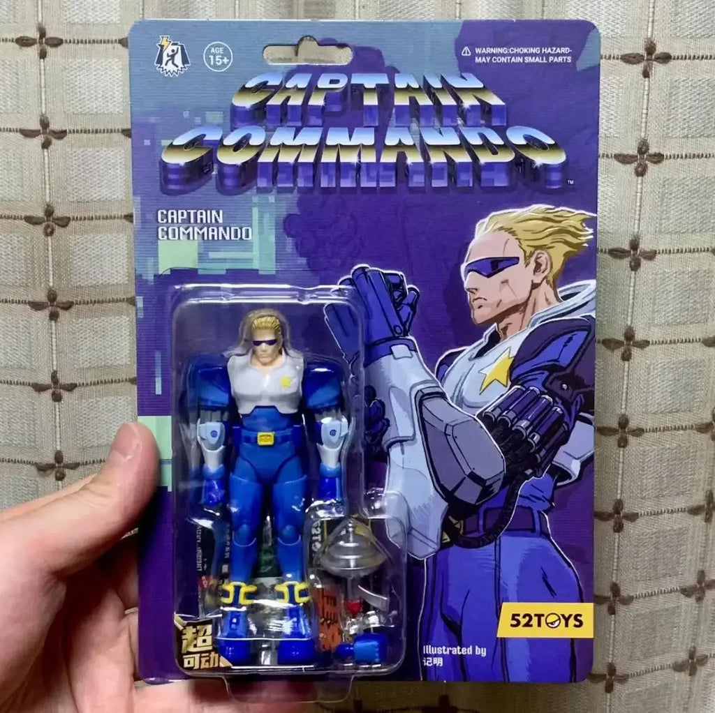 In Stock 52TOYS CAPCOM Captain Commando Figure Mack The Knife Ginzu The Ninja Baby Head Action Figure Collectible Statue Model