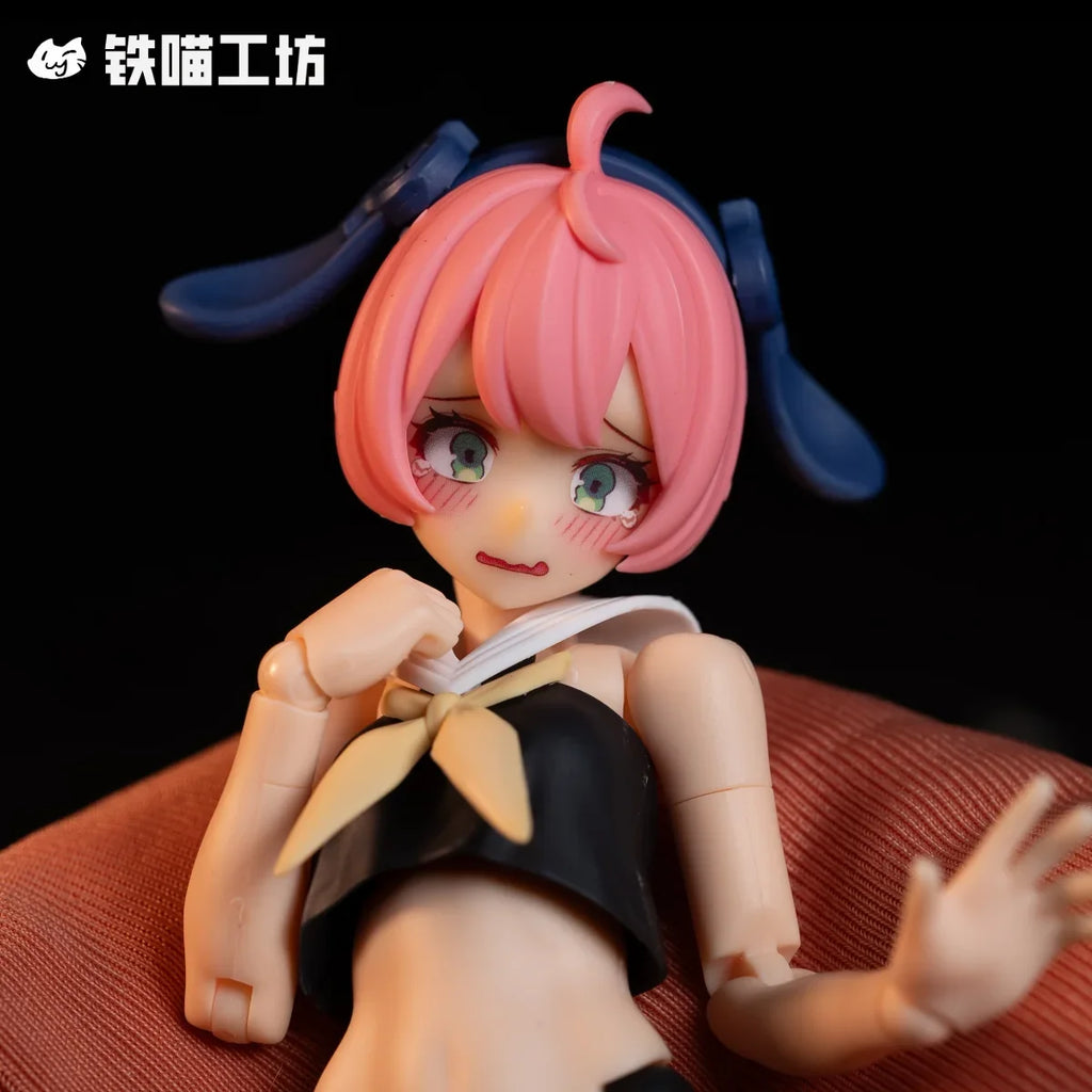[No Figure] Original Kotobukiya Tank Gunner Knight 1/12 Female Soldier Stickers Cute Eye Water Decals For 6inch Action Figure