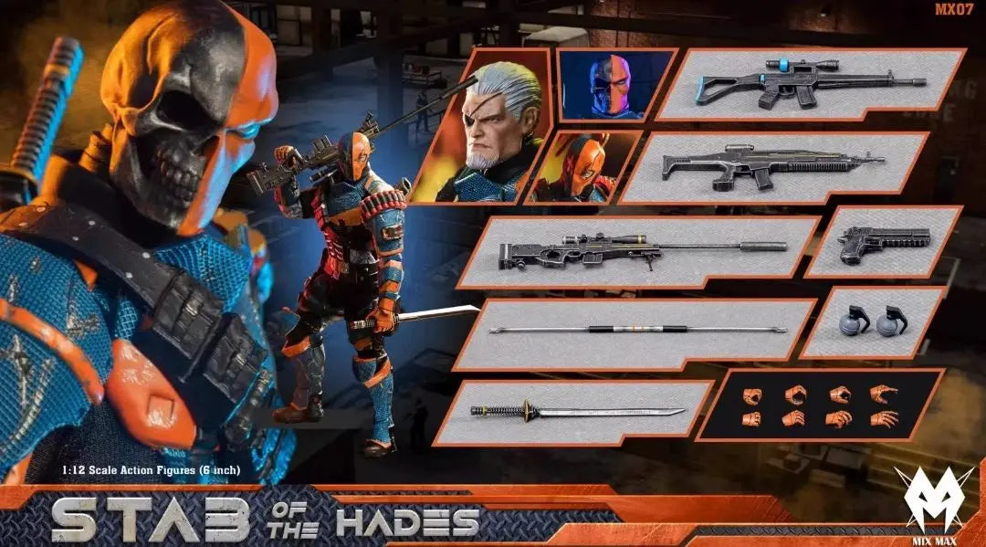 In Stock Mixmax Deathstroke Model Toys 1/12 Scale Action Figures (6 Inch) Anime Character Slade Joseph Wilson Terminator Gifts