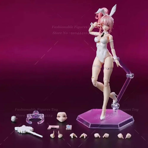 1/12 Soldatin Aileen Süßes Häschenmädchen Cartoon Anime Wunderschönes Dienstmädchen 6 Zoll Mobile Suit Mädchen Actionfigur T