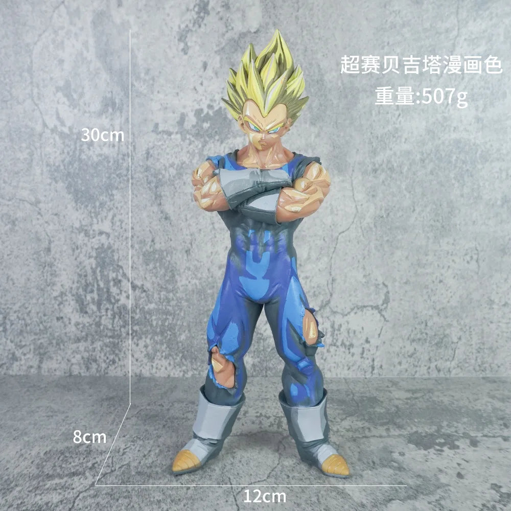 Nostalgic Classic Dragon Ball Figurine Super Saibeijita Demonized Standing Posture Comic Color Model Ornament Landscape Product