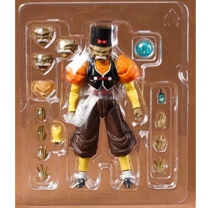 Bandai Genuine SHF Dragon Ball Android 20 Dr.Gero Anime Action Figure Joints Movable Collectible Model Toys Ornaments Gift Kids
