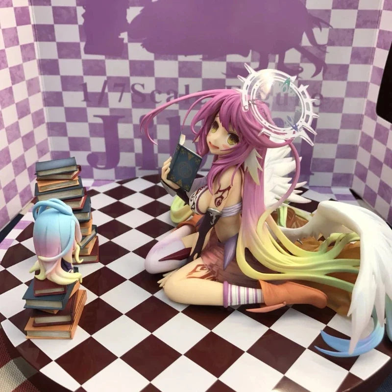 13cm The Game Of Life Classic Edition Nogamenolife Jibril (Heavenly Winged Angel) Anime Figure Model Statue Collection Toys Gift