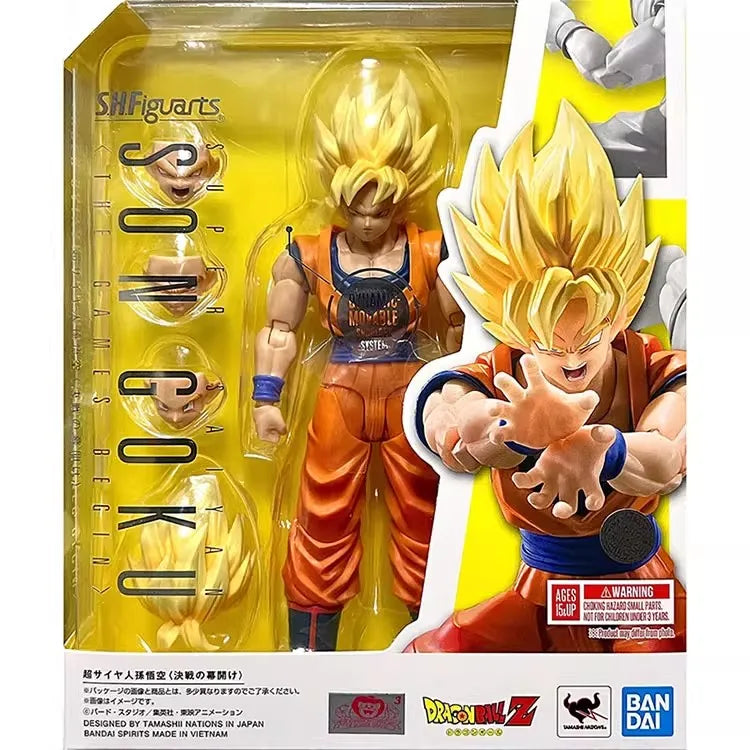 Original Dragon Ball Z Super Saiyan Son Goku S.H.Figuarts  Action Figure SHF Goku The Games Begin Model Collection Dbz Toys Gift