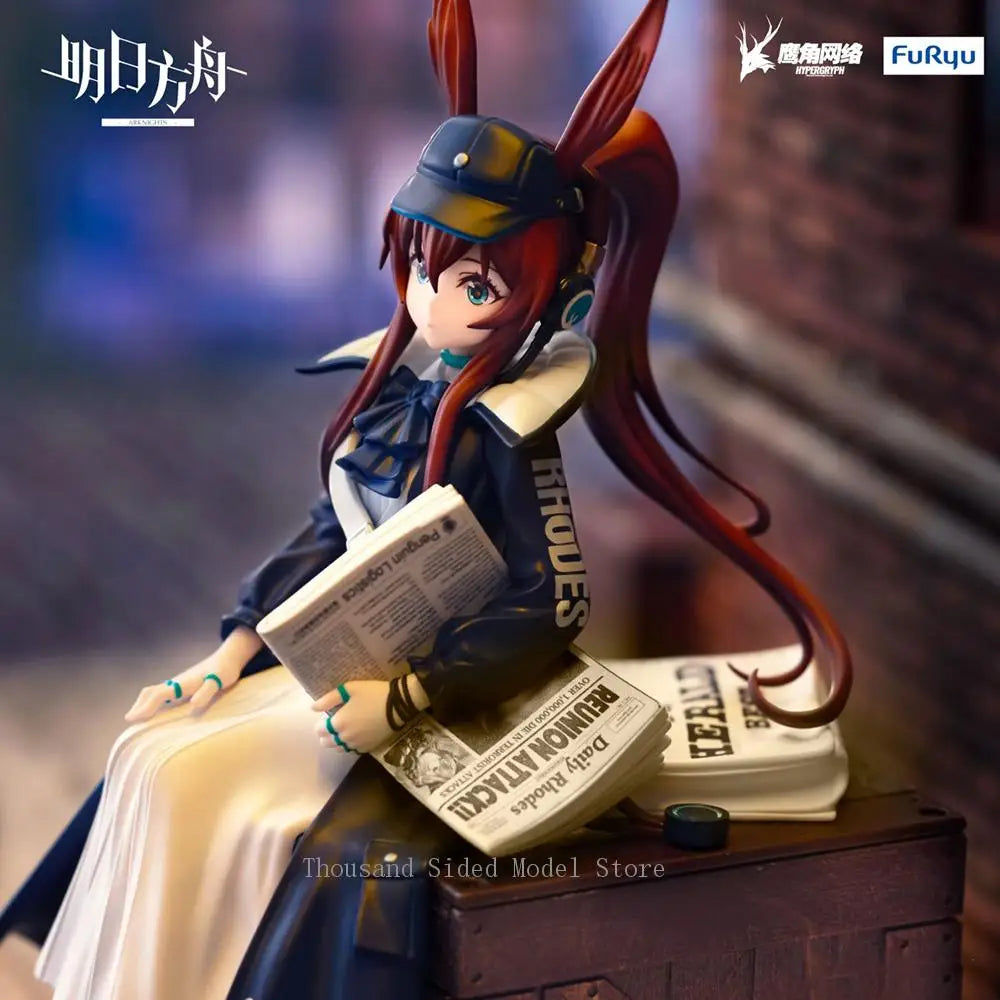In Stock Original FuRyu Noodle Stopper Figure Arknights Amiya  (Shinbun Haitatsuin Ver.) Action Figure Anime Collectible Toys