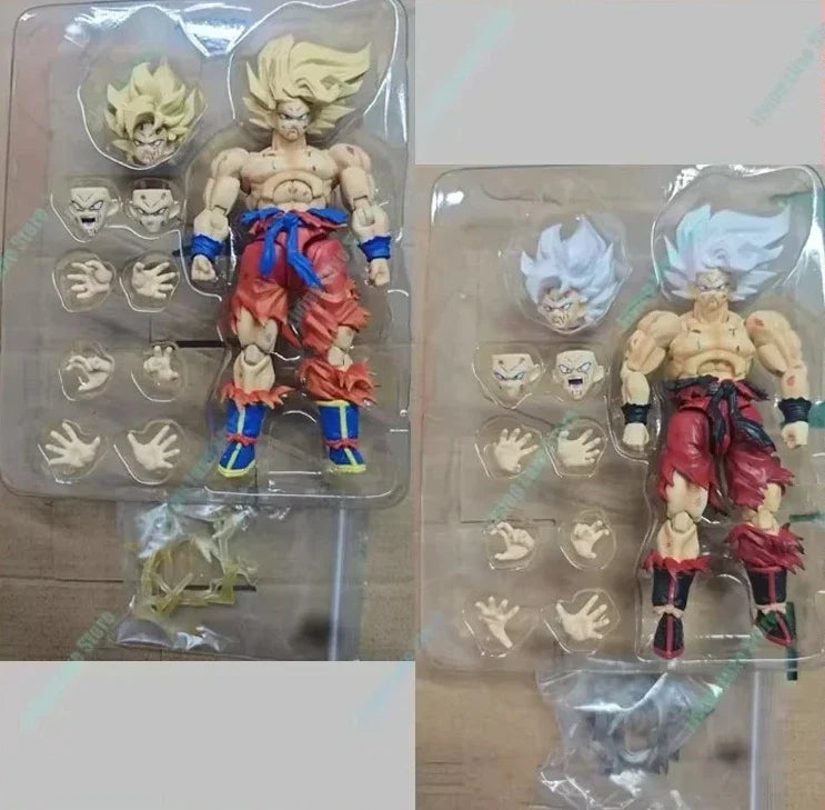 In Stock  100% Original  N&T Studio N&T01A 01B Dragon Ball SHF Super Saiyan Son Goku Battle Damaged 3.0 Action Figure