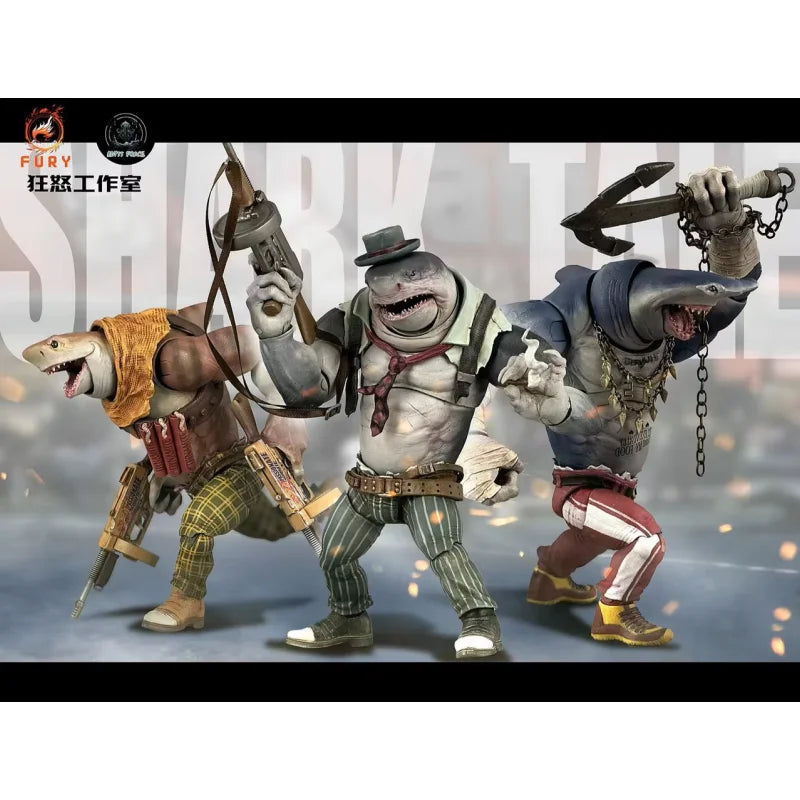Fury Toys 1/12 Action Figure Abyssal Power Series Original Animal Model Shark Toy Arthur Billy Gypsy With Accessories Boy Gift