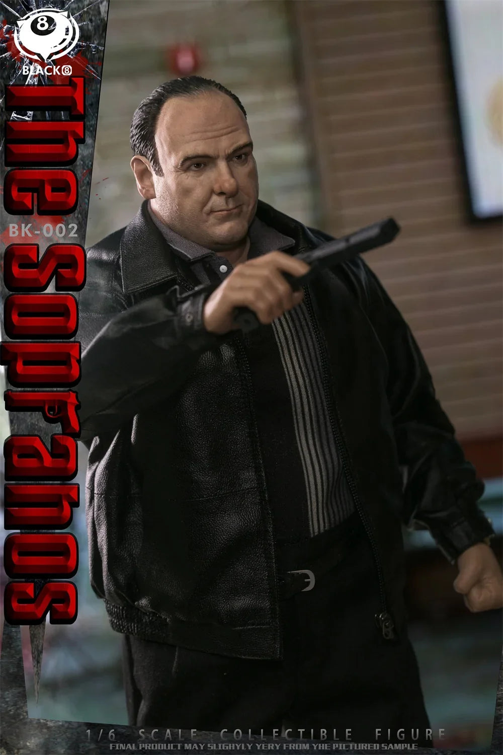 BLACK 8 STUDIO BK-002 1/6 Scale The Sopranos Black Leather Jacket Male Soldier Full Set for 12" Action Figure Model Toys