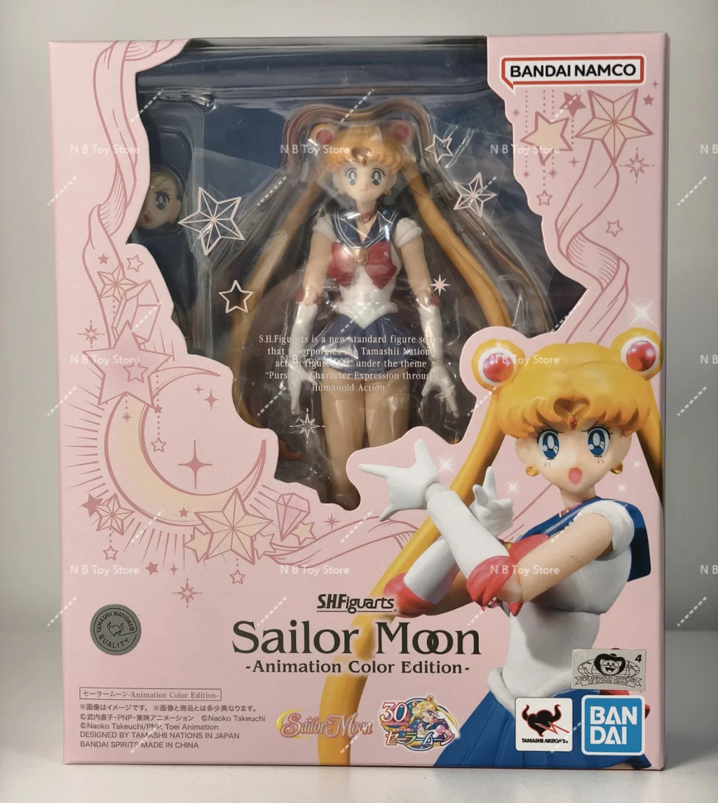 In Stock 100% Original Bandai Japanese Sailor Collar Dress Shf Figuarts Figure Sailor Star Healer Seiya Kou Anime Action Figure