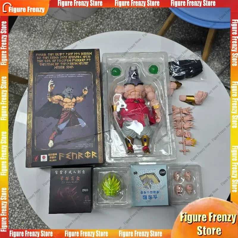 10 Zoll Kong Studio Beast Deities Dragon Ball Z Broly Figur Super Saiyan 3 Broly Nordischer Gott Fenrir Anime Action Figur auf Lager
