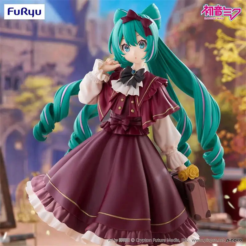 [Genuine Original] In Stock Furyu Hatsune Miku Trio-Try-It Figure Classical Retro Ver Anime Figure Model Collector Figurine Toys