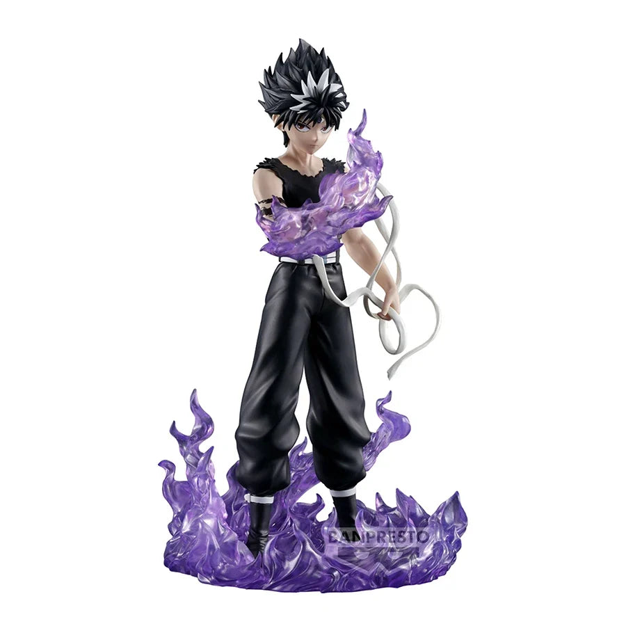 Banpresto YuYu Hakusho Anime Figurines Ankoku Bujutsukai Hiei Black Dragon Wave Effect PVC Action Figures Collection Model Toys