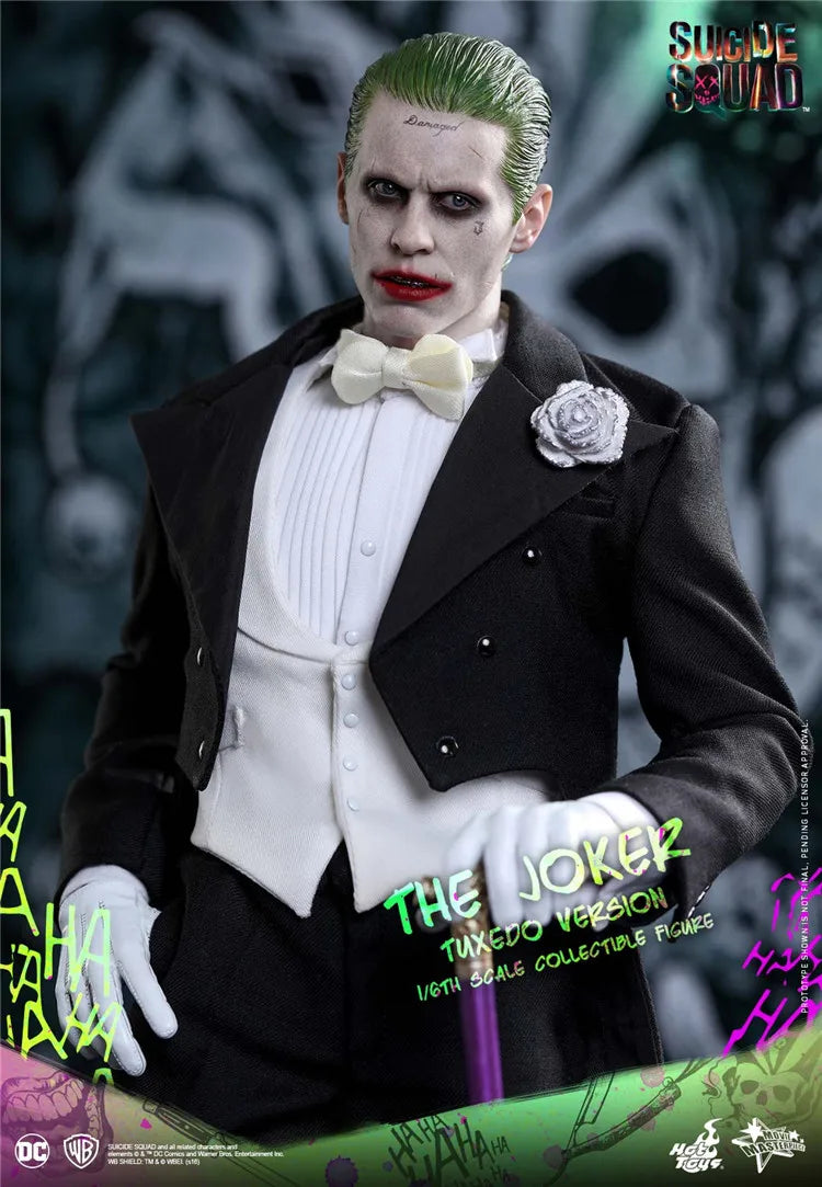 HOTTOYS HT 1/6 MMS395 DC Comics Role Male Soldier Jared Leto Suicide Squad Tuxedo Version Joker Full Set 12in Action Figure Body