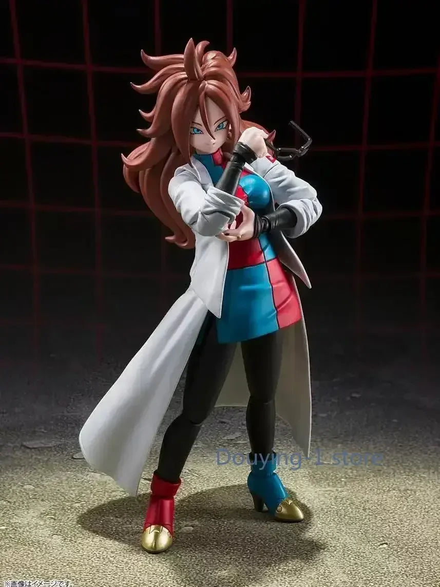 In Stock Bandai SHF SH Figuarts  Android 21 Lab Coat No.21 Action Figures Model Toys