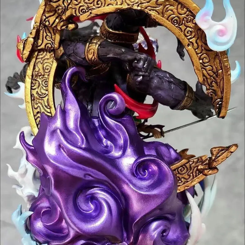One Piece Roronoa Zoro Hell Form Action Figure Pvc Material Exquisite Details Collectible Model For Fans Anime Character Statue