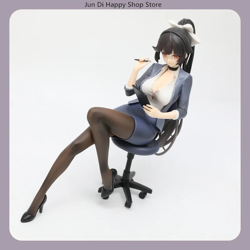 Azur Lane Takao Secretary Ver. 18.2cm Sitting Pose Anime Figure Statue Desktop Decoration Gift