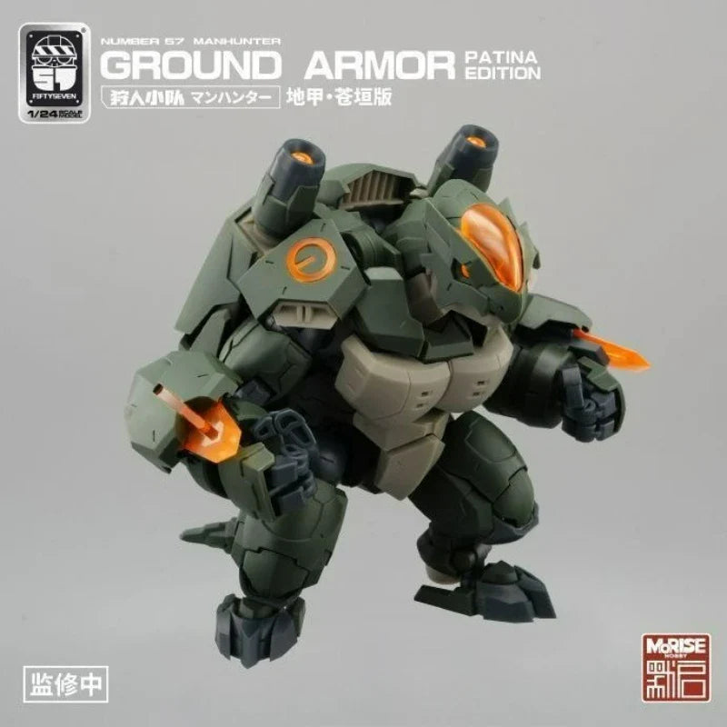 FIFTYSEVEN Nummer 57 Nr.57 Manhunter GROUND ARMOR PATINA Edition Turtle 1:24 Montagemodell in 3 Turtles Actionfiguren Spielzeug Geschenk