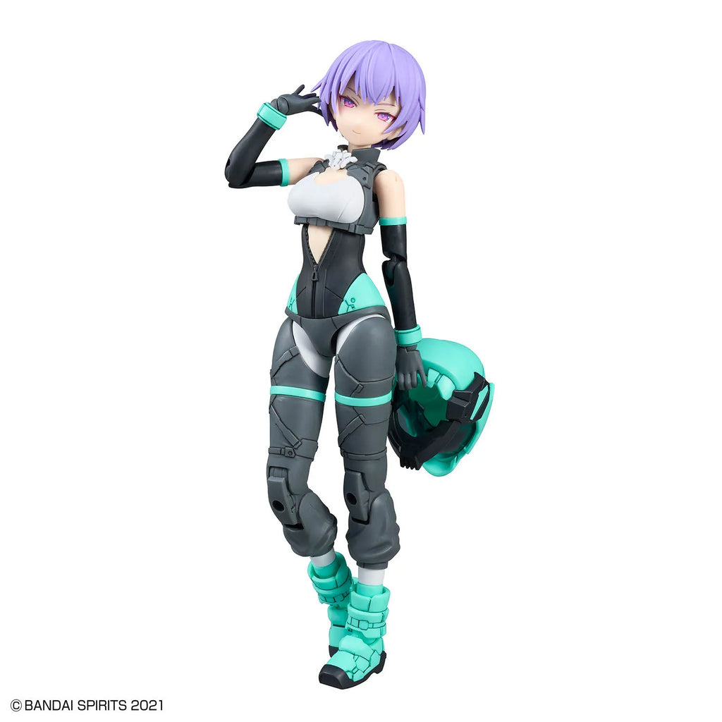 BANDAI 30MS SIS V00 RYDIRA Color A Skateboard Clothing Mobile Suit Girl Anime Action Figure Model Toy Assembly Collection