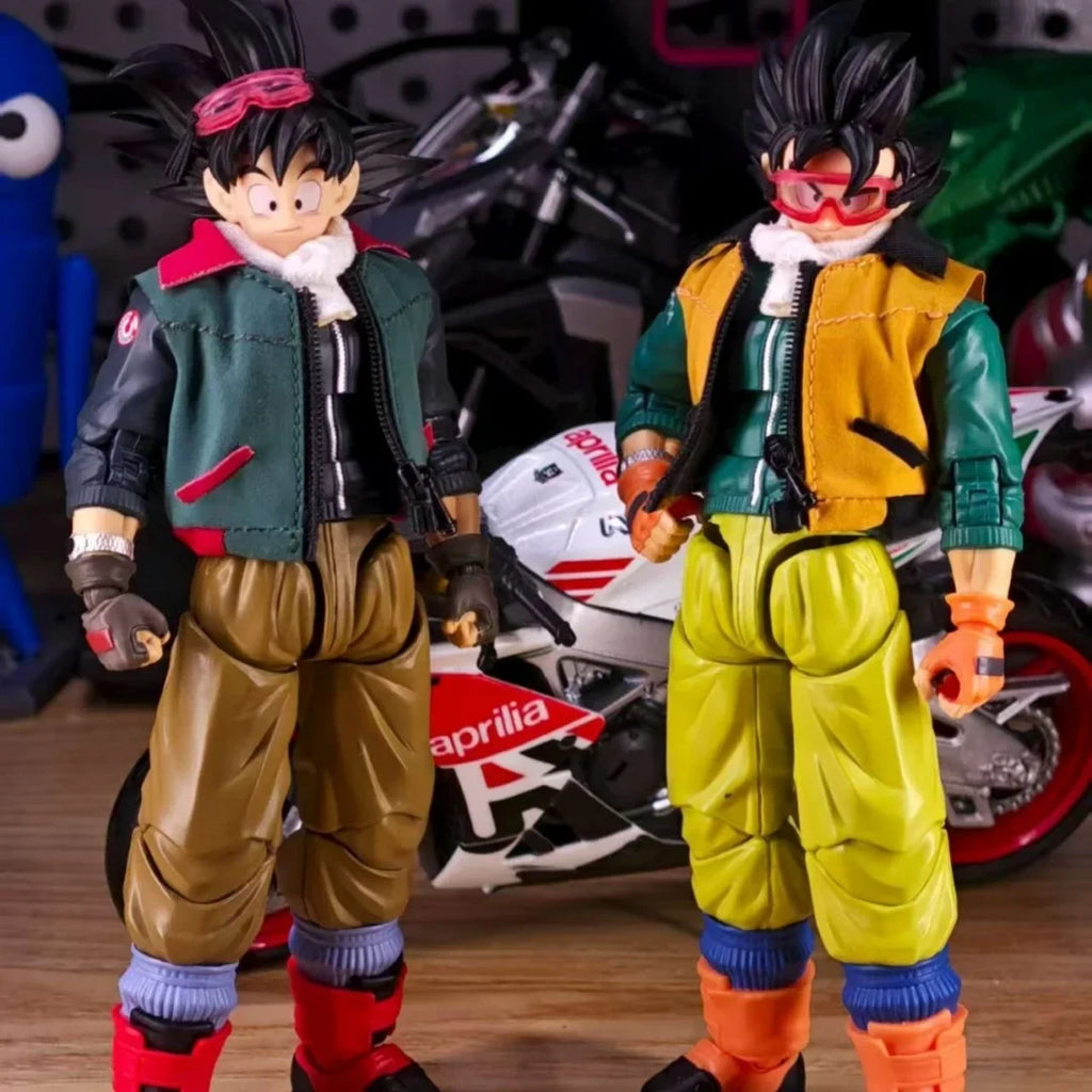 Dragon Ball Anime Shf Goku Handmade Sunglasses and Scarves Clothes Built In Iron Wire Is Suitable for 1/12 Movable Humanoid Toy