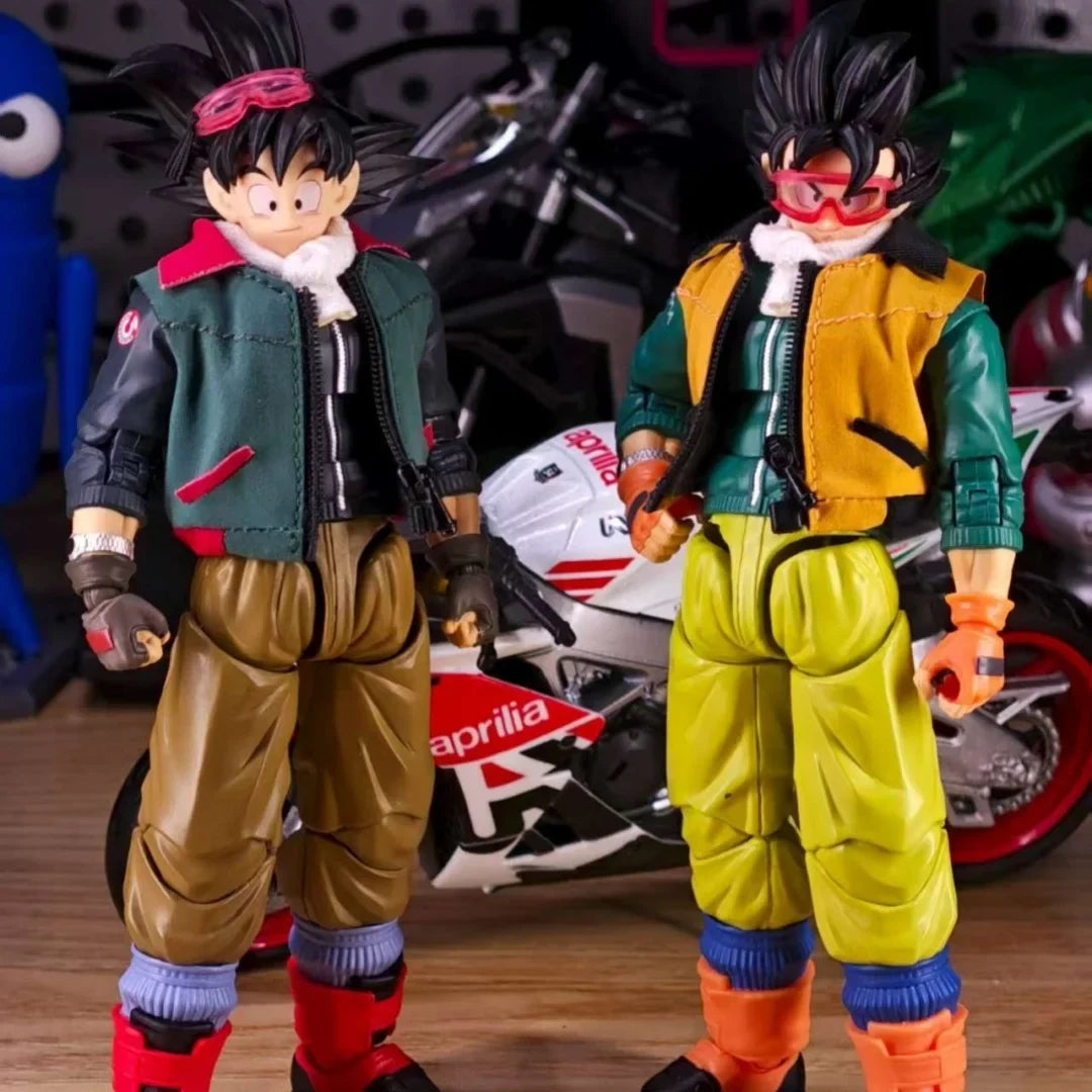 Dragon Ball Anime Shf Goku Handmade Sunglasses and Scarves Clothes Built In Iron Wire Is Suitable for 1/12 Movable Humanoid Toy