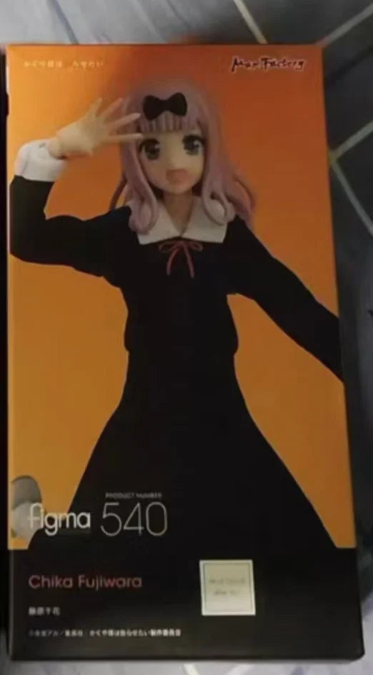 Original Max Factory Figma#540 Miss Kaguya Wants Me To Confess My Love Fujiwara Chika Anime Figure Model Toy Gift Collection