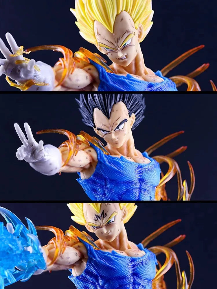 41cm New Dragon Ball Vegeta IV Anime Figure Peripheral Model Statue Replaceable Header Desktop Decoration Ornaments Kid Gift Toy