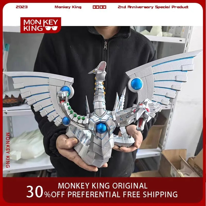 35cm Duel Monsters Figure Cyber End Dragon Handmade Customization Anime Collectible Model Desktop Ornaments Holiday Gifts Toys