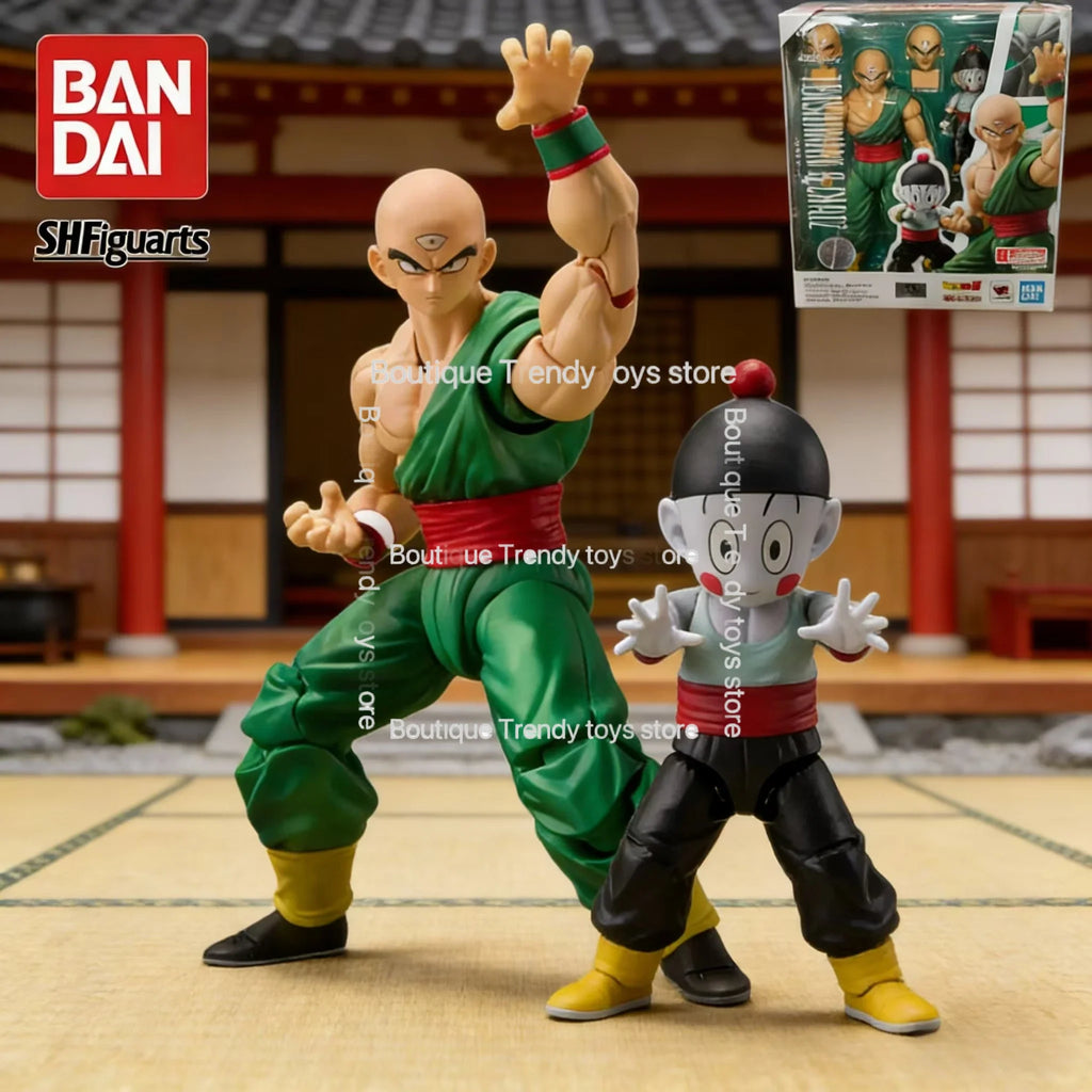 Auf Lager Bandai S.H. Figuarts Original Dragon Ball Tenshinhan Chaoz Puppe Brandneue Box Actionfigur Anime-Charaktere Modell