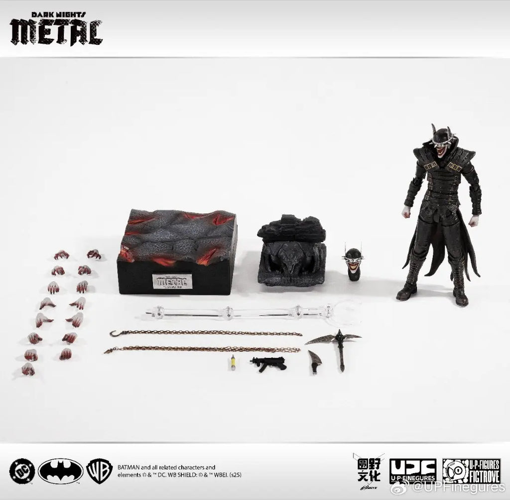 Original LPZZ UPFinegures Dark Nights Metal The Batman Who Laughs Laughing Bat  in Stock Anime Action Collection Figures Model