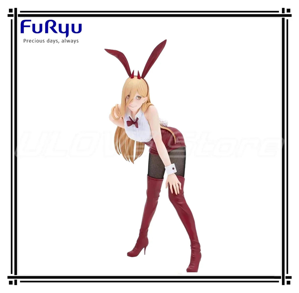 In Stock Original FuRyu BiCute Bunnies Figure CHAINSAW MAN POWER Animation Figure Model Collection Gift Ornaments