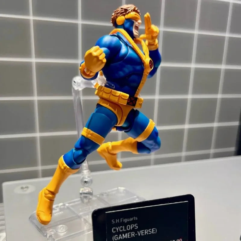 Bandai S.H.Figuarts X-Men Cyclops Action Figure Pvc Model Toy For Gamerverse Collection Anime Joint Figurine Doll Gift