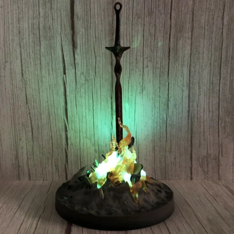 In Stock Anime DARK SOULS Figure Bonfire A Glowing Bonfire Figures Comes with Remote Control PVC Collection Model Christmas Gift
