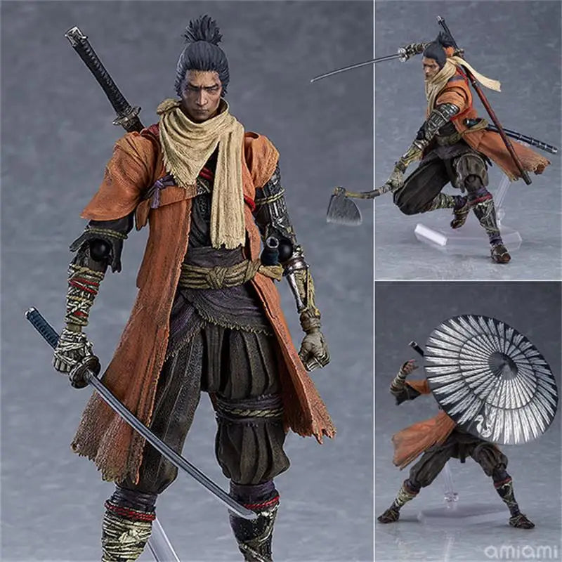 Anime Figma 483-DX Game SEKIRO Figure Shadows Die Twice Action Figures SEKIRO Sword Shadows Die Twice Model Toys Birthday Gifts