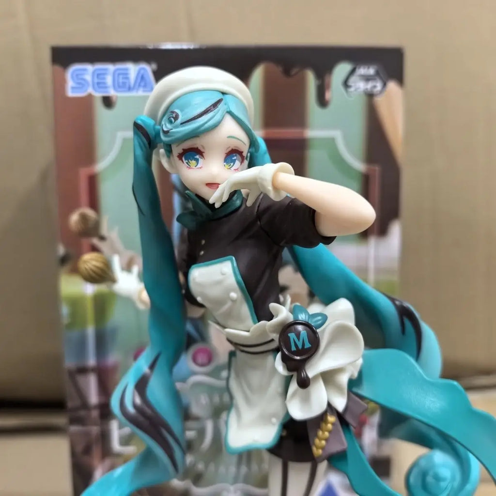 Original Hatsune Miku Figure Hatsune Miku Chocolate Pastry Chef Figure Collection Luminasta Series Ko Model Toy Gift
