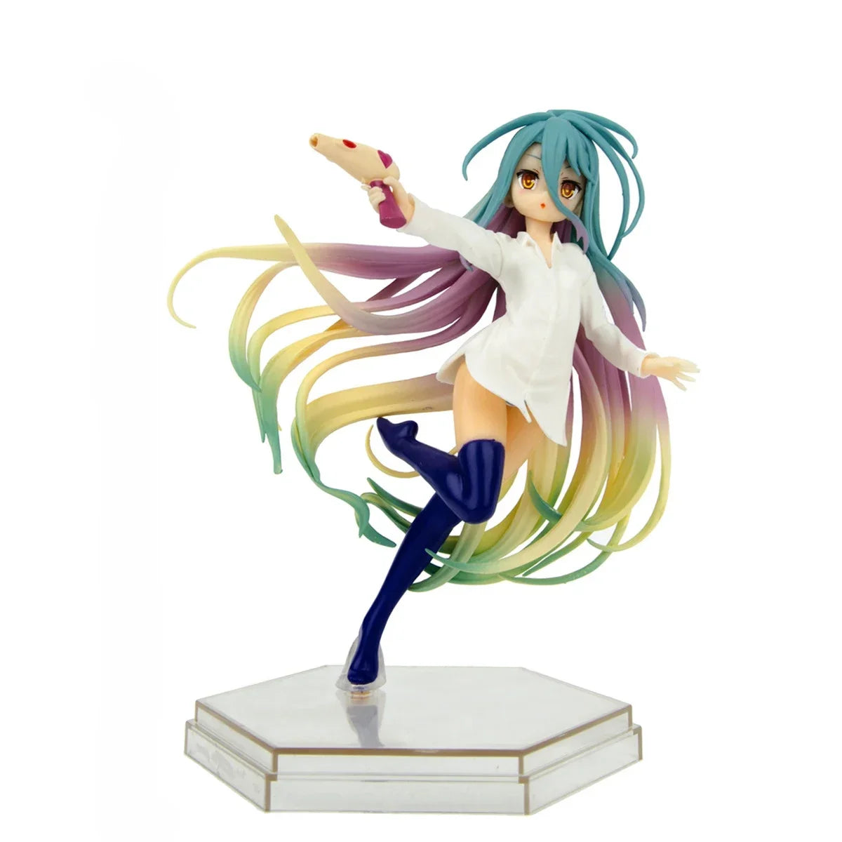 16cm No Game No Life Anime Figure Kotobukiya Shiro Action Figure Shiro Jibril Fairy Shampoo Figurine Adult Collectible Model Toy