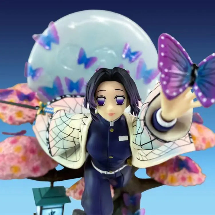 31cm Demon Slayer: Kimetsu No Yaiba Figure Kochou Shinobu Anime Collectible Model Desktop Decorations Holiday Gifts Kids Toys