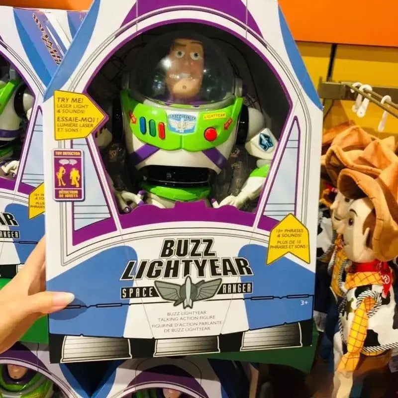 30cm Disney Anime Pixar Toy Story 4 Buzz Lightyear Talking Action Figures Cloth Body Model Doll Limited Collection Toys Gift New