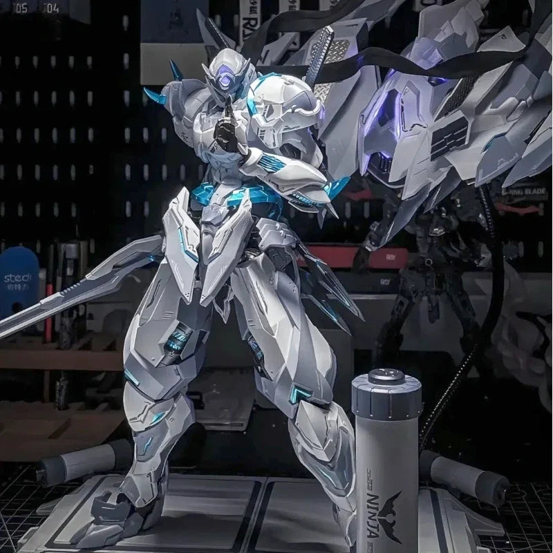 Zen Of Meta Shadow Domain Ninja White Ghost Alloy Action Figures Gk Model Kit Multi Accessories Toy Exquisite Handsome Ornament