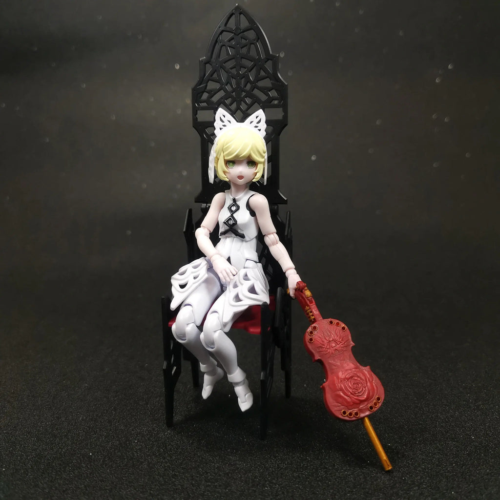 【No Figure】1/12 Scale Female Resin Unpainted Conversion Parts Violin - Shaped Fit Kotobukiya Model For Collection For DIY
