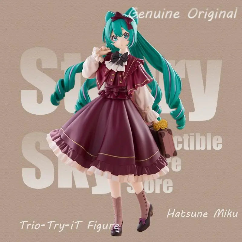[Genuine Original] In Stock Furyu Hatsune Miku Trio-Try-It Figure Classical Retro Ver Anime Figure Model Collector Figurine Toys