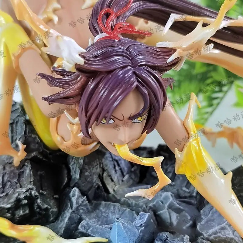 Anime Bleach Shihouin Yoruichi Model Manga Figurine Shihouin Yoruichi Action Figure Toys 23cm GK Statue Doll Ornament Peripheral