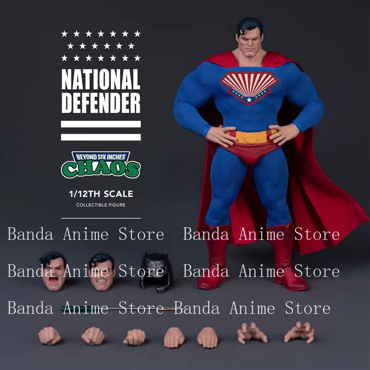 CHAOS 1/12 Scale Collectible Figure Super Hero National Guardian Ambassador National Defender 6" Full Set Action Figure Model